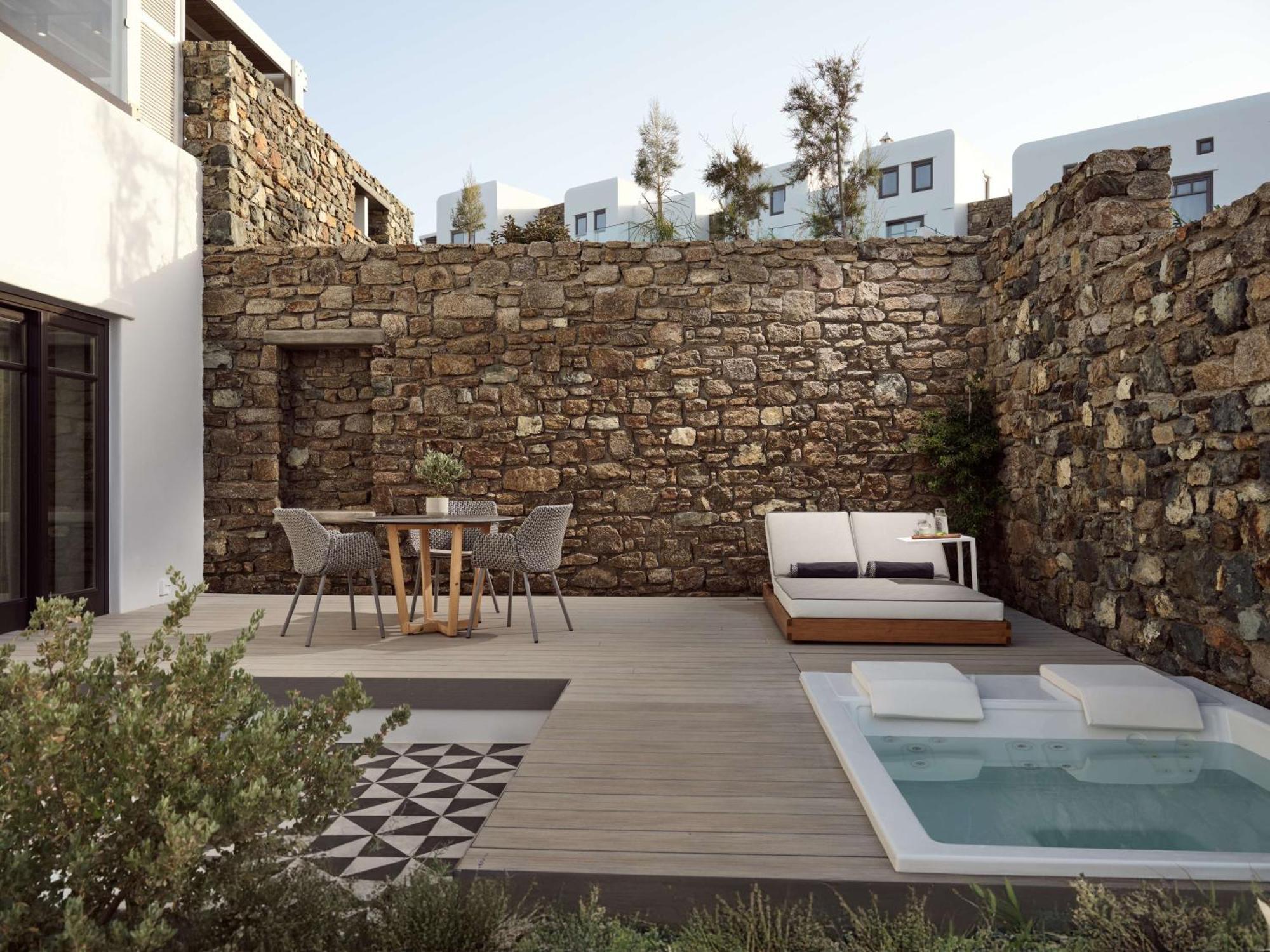 Semeli Coast Mykonos Curio Collection By Hilton Hotel Merchia Beach Ngoại thất bức ảnh