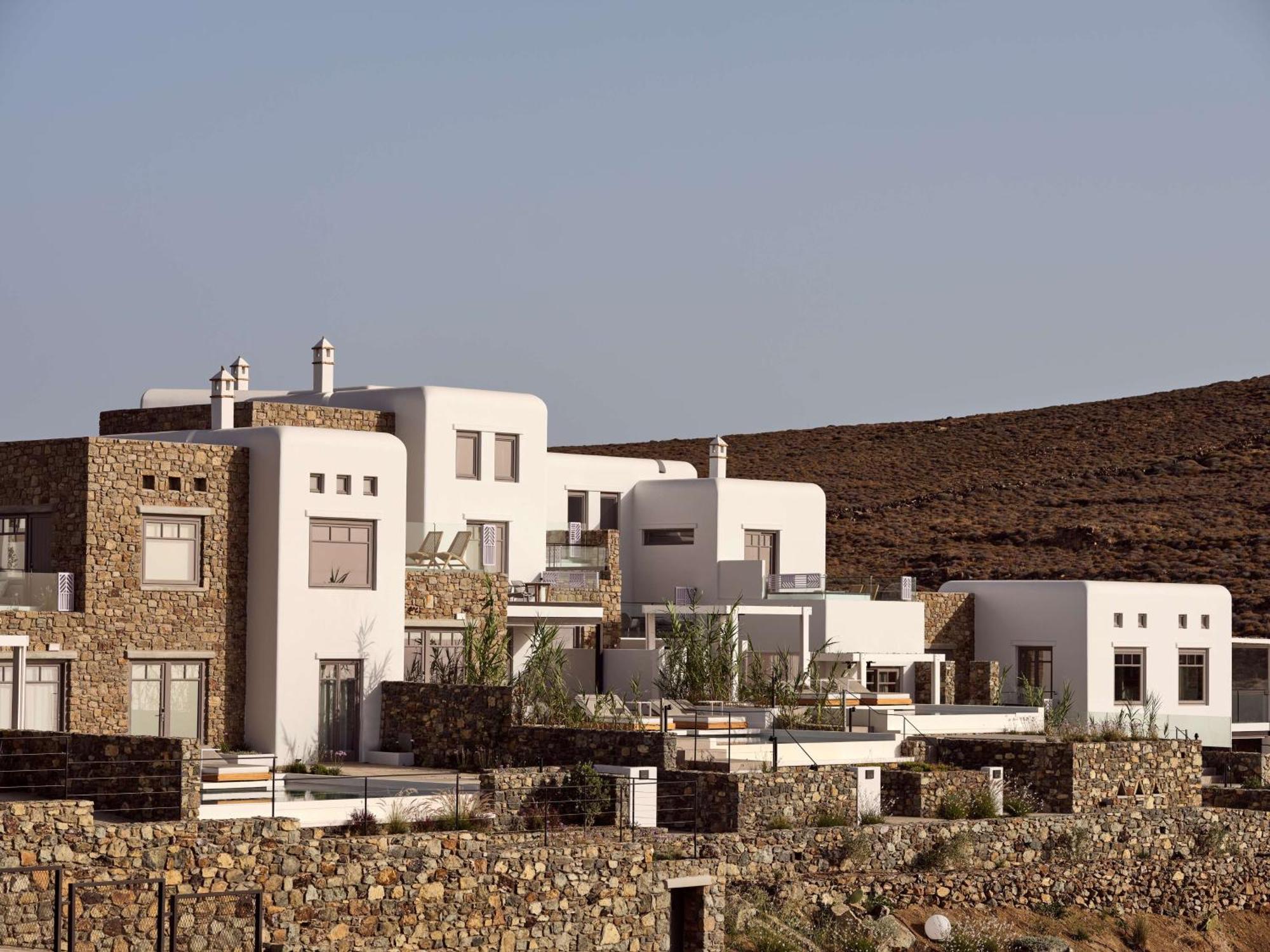 Semeli Coast Mykonos Curio Collection By Hilton Hotel Merchia Beach Ngoại thất bức ảnh