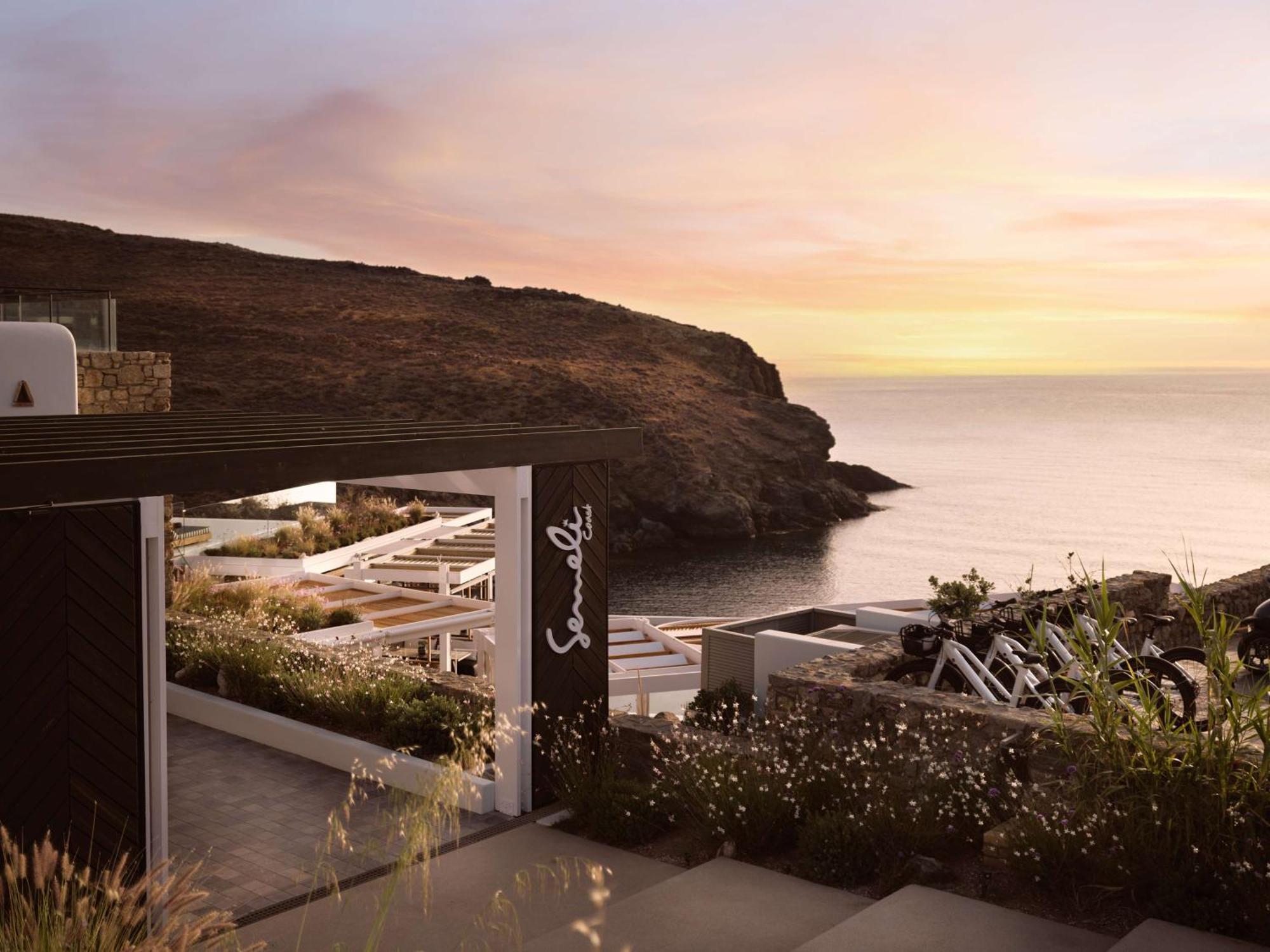 Semeli Coast Mykonos Curio Collection By Hilton Hotel Merchia Beach Ngoại thất bức ảnh