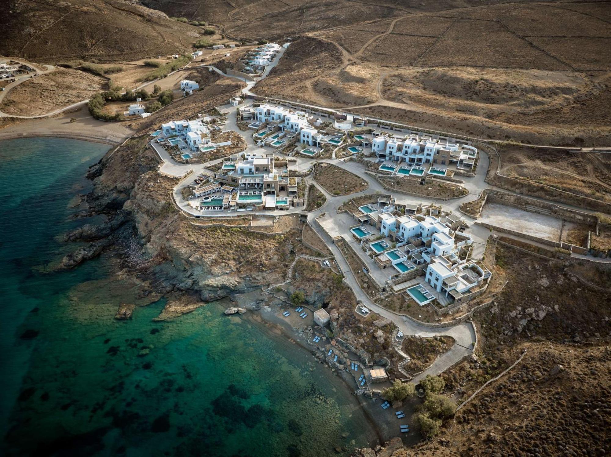 Semeli Coast Mykonos Curio Collection By Hilton Hotel Merchia Beach Ngoại thất bức ảnh