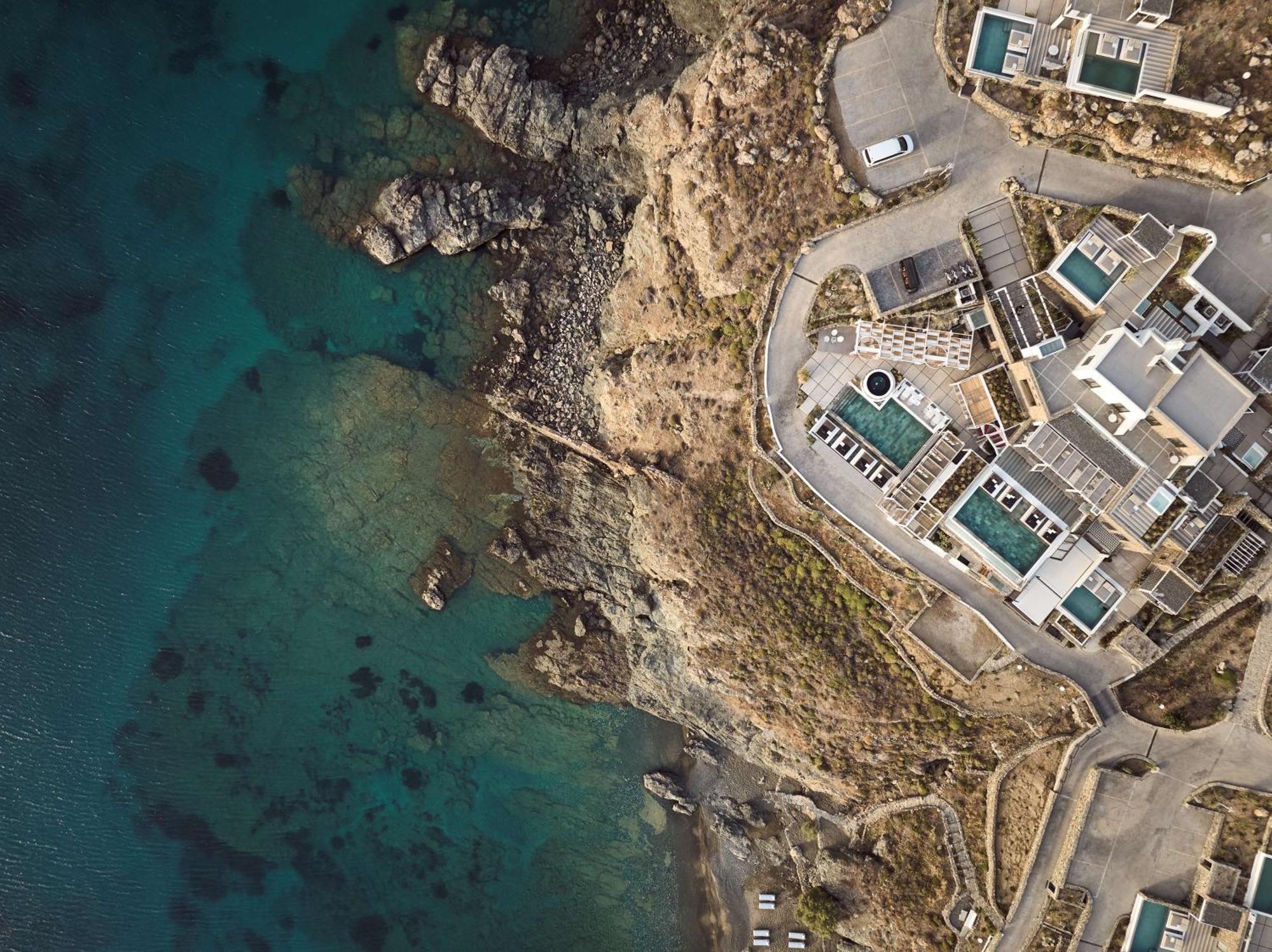 Semeli Coast Mykonos Curio Collection By Hilton Hotel Merchia Beach Ngoại thất bức ảnh