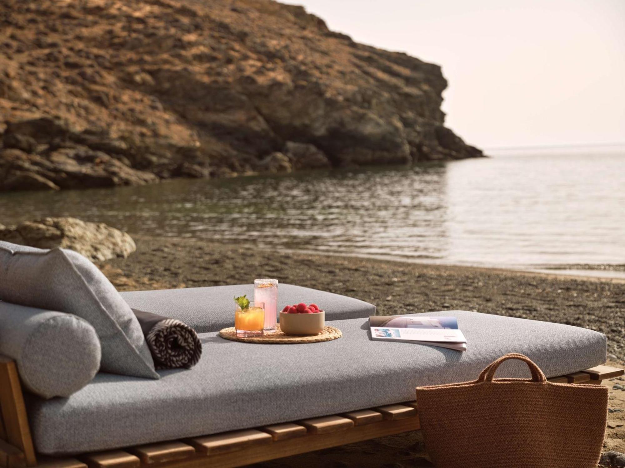 Semeli Coast Mykonos Curio Collection By Hilton Hotel Merchia Beach Ngoại thất bức ảnh