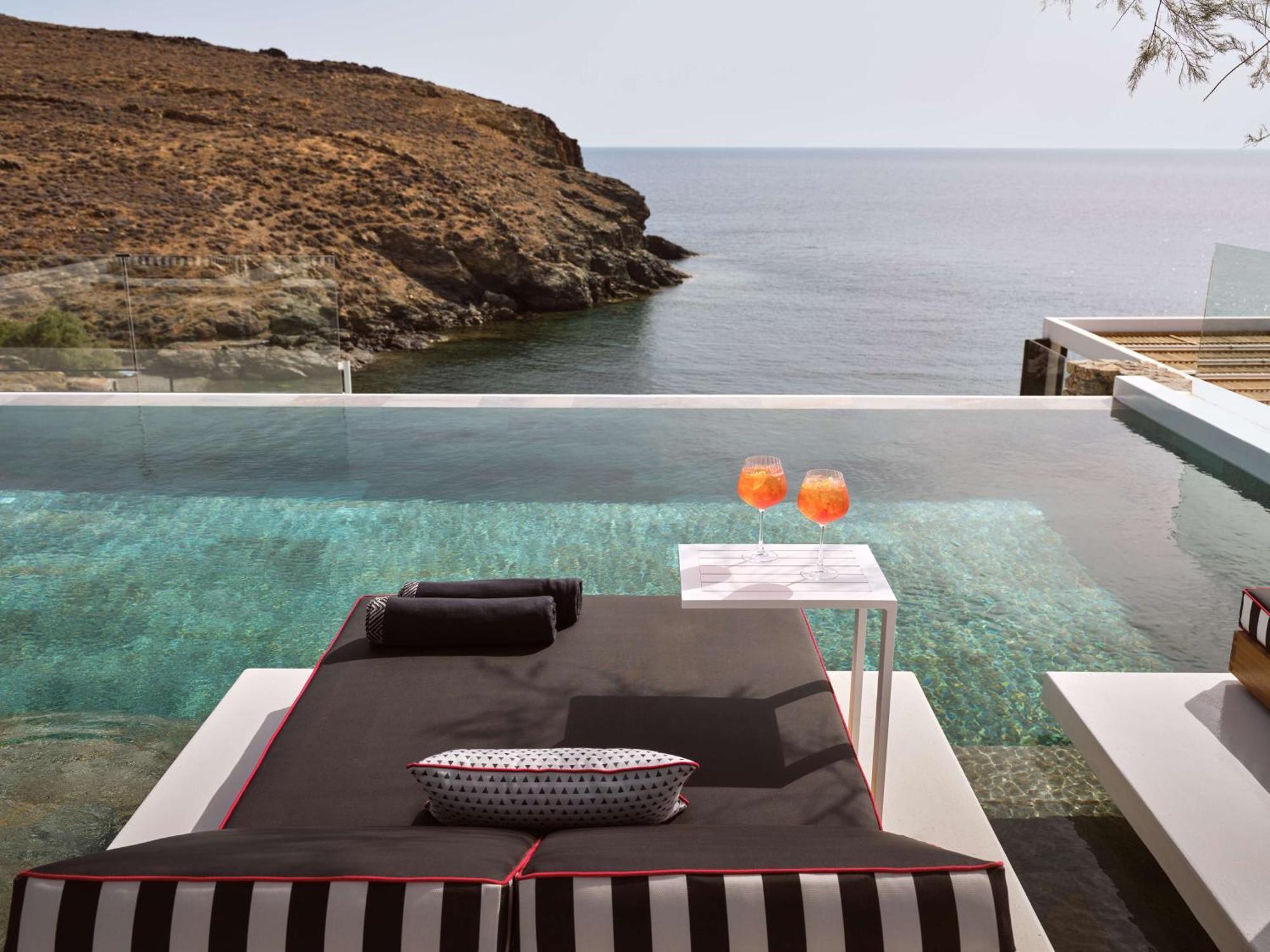 Semeli Coast Mykonos Curio Collection By Hilton Hotel Merchia Beach Ngoại thất bức ảnh