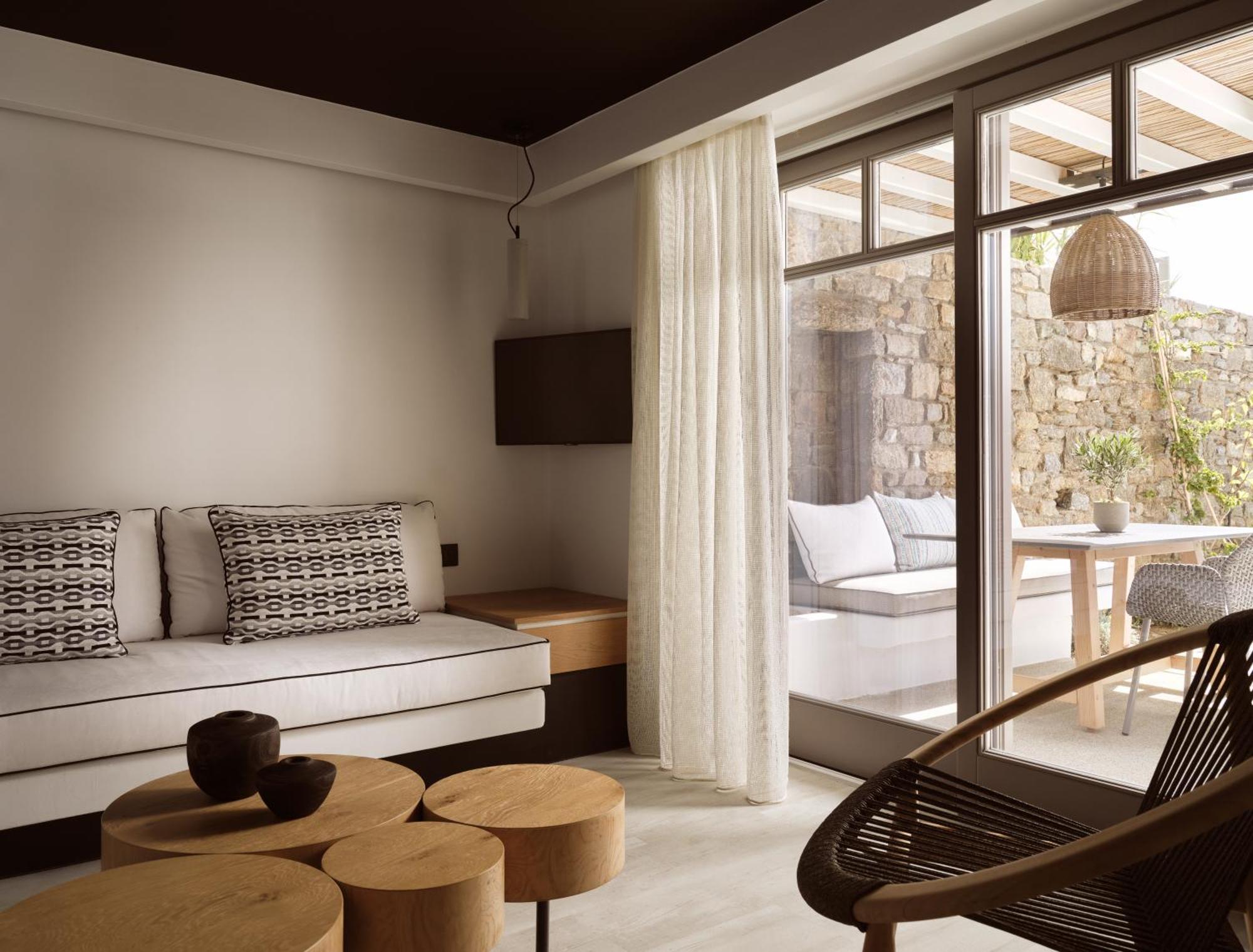 Semeli Coast Mykonos Curio Collection By Hilton Hotel Merchia Beach Ngoại thất bức ảnh