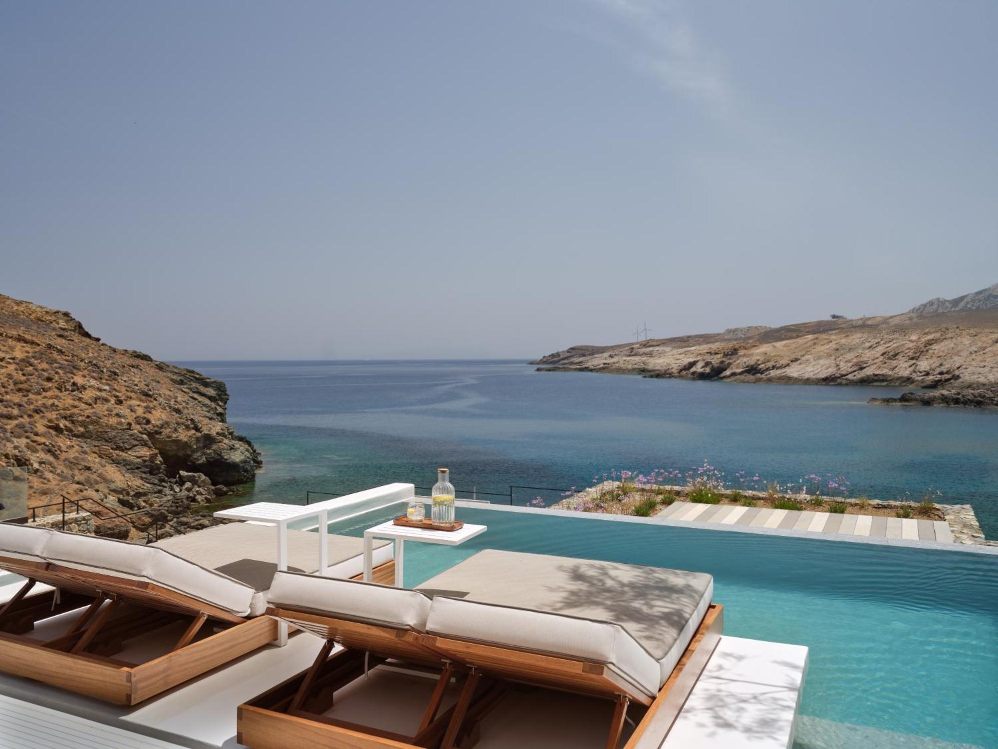 Semeli Coast Mykonos Curio Collection By Hilton Hotel Merchia Beach Ngoại thất bức ảnh