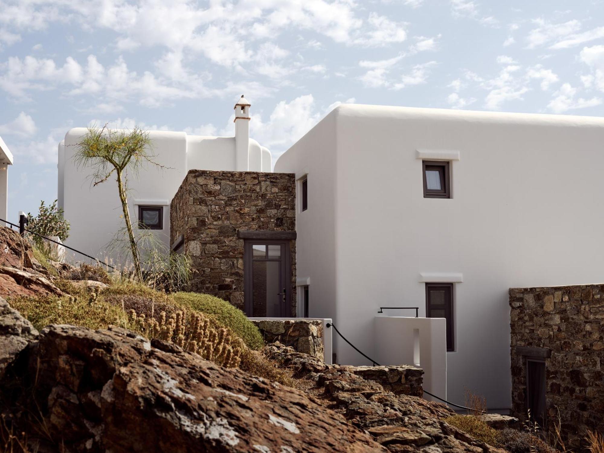 Semeli Coast Mykonos Curio Collection By Hilton Hotel Merchia Beach Ngoại thất bức ảnh