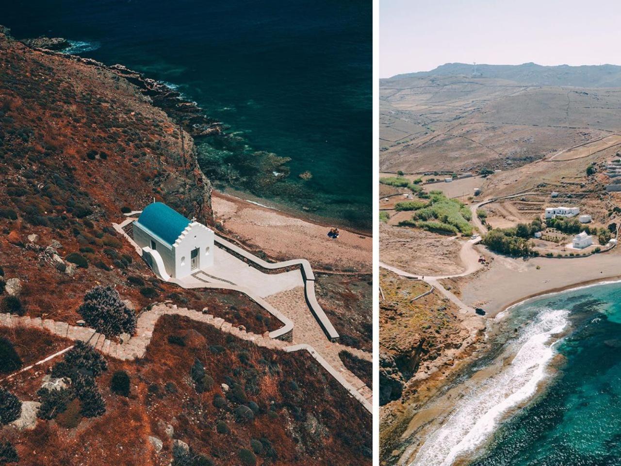 Semeli Coast Mykonos Curio Collection By Hilton Hotel Merchia Beach Ngoại thất bức ảnh